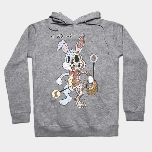 EASTER BUNNY ANATOMY Hoodie by Firebrander